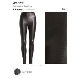 Spanx faux leather leggings